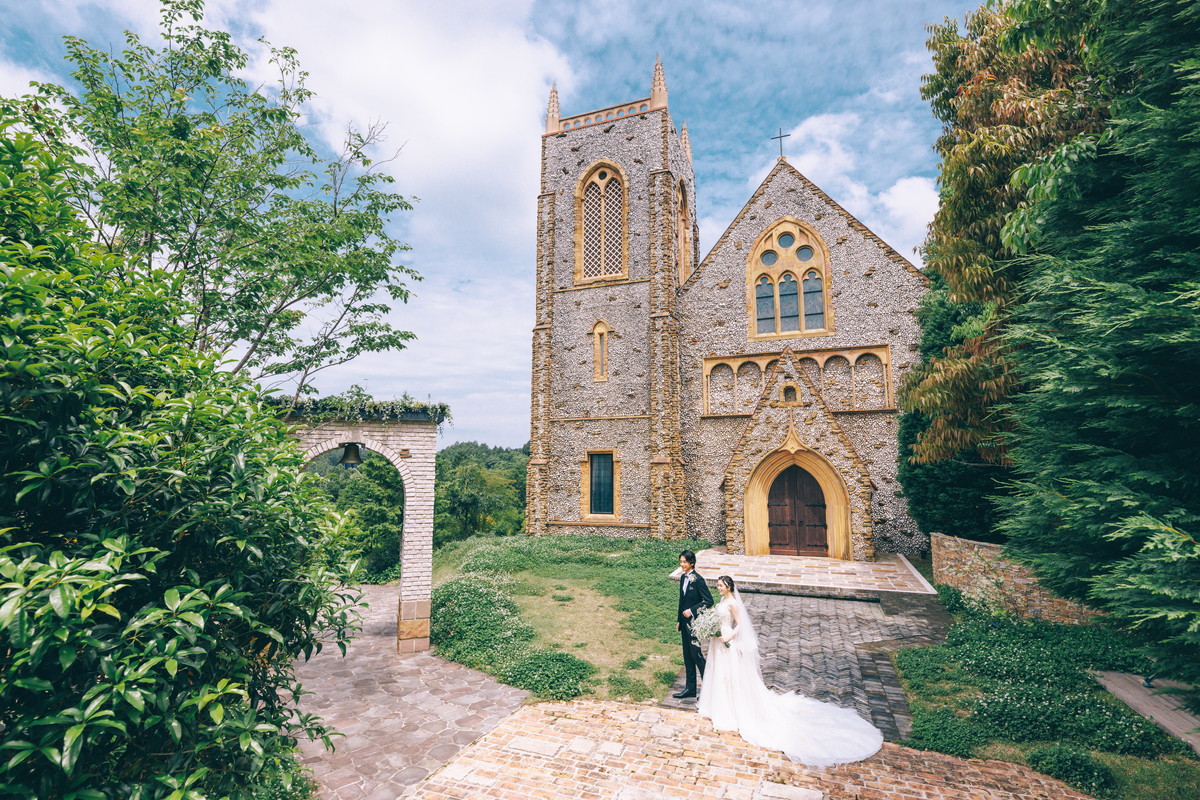 森の教会 前撮り