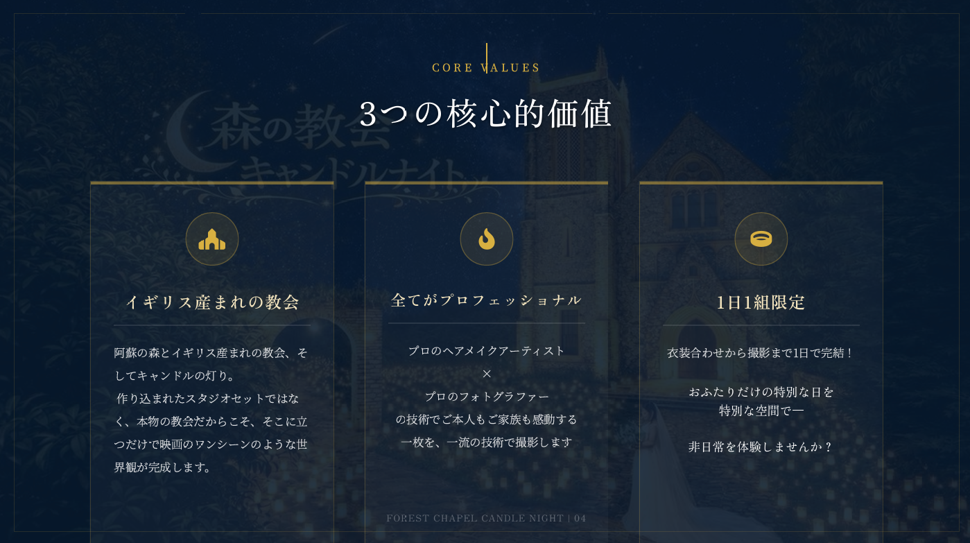 森の教会　キャンドルナイト